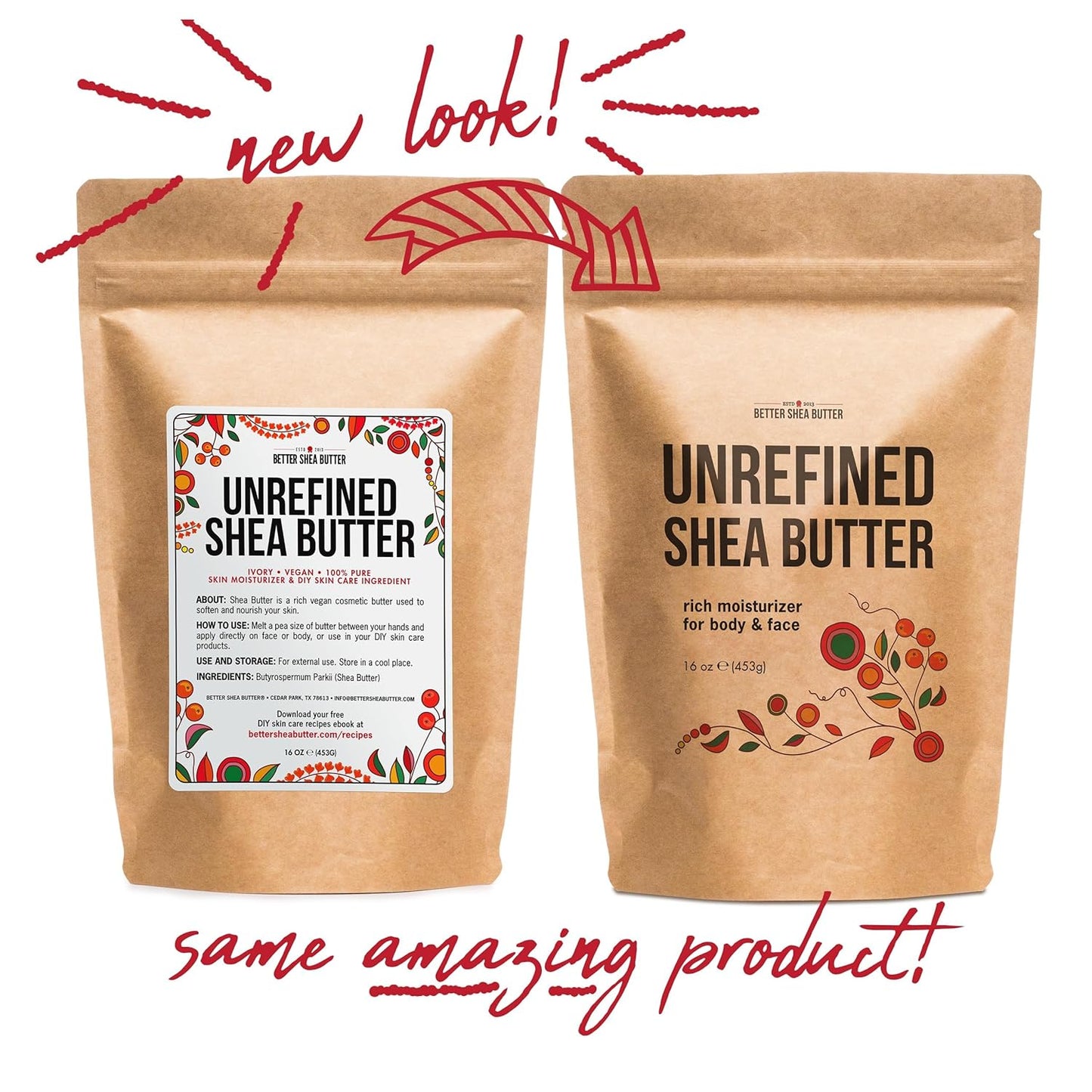 Raw Shea Butter - 100% Pure Shea Butter for Hair and Body | Unrefined Shea Butter to Make Lotion for Extremely Dry Skin, DIY Lip Balm, Body Butter and Shea Butter Soap | Natural Moisturizer